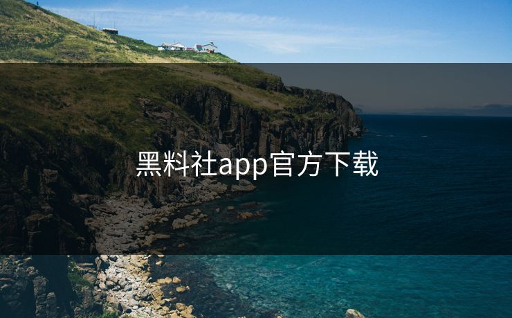 黑料社app官方下载