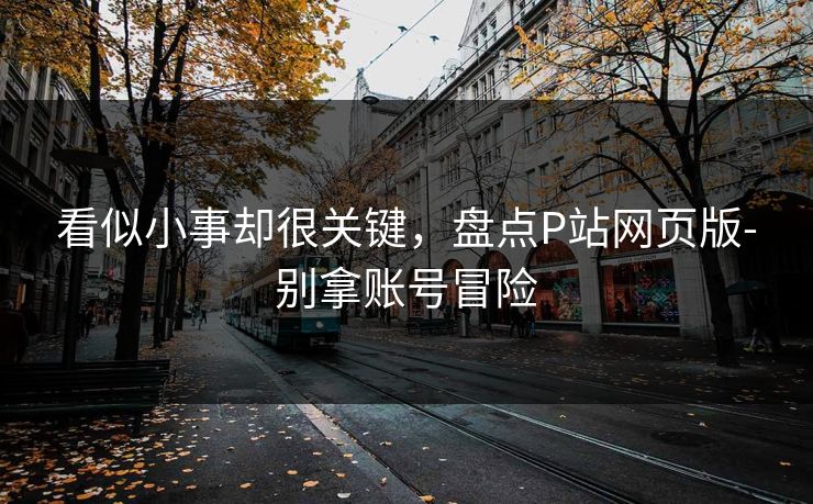 看似小事却很关键，盘点P站网页版-别拿账号冒险