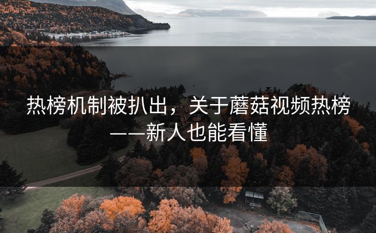 热榜机制被扒出,关于蘑菇视频热榜——新人也能看懂 热榜机制被扒出,关于蘑菇视频热榜——新人也能看懂
