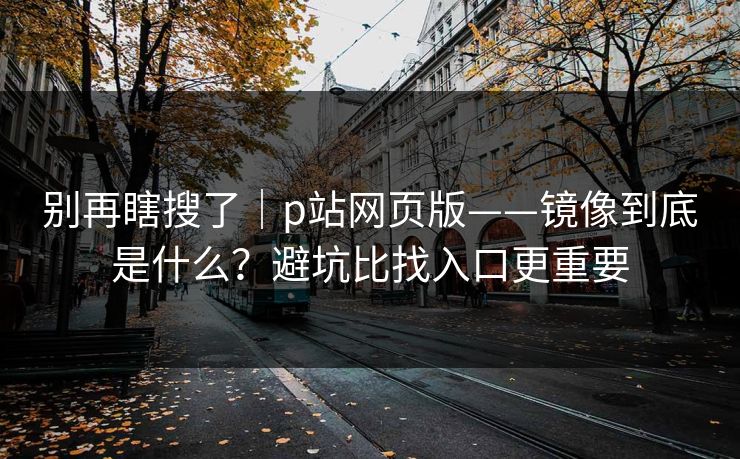 别再瞎搜了|p站网页版——镜像到底是什么?避坑比找入口更重要 别再瞎搜了|p站网页版——镜像到底是什么?避坑比找入口更重要